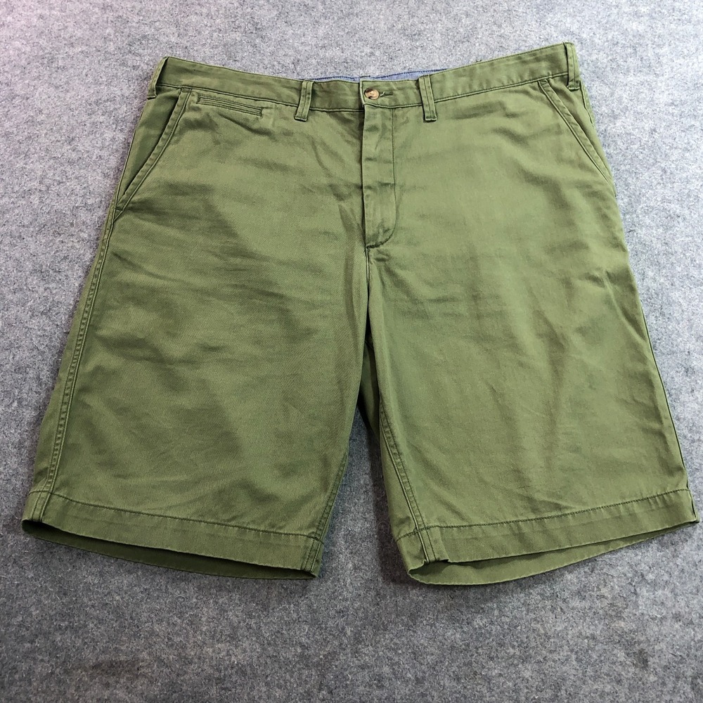 Polo Ralph Lauren Mens Chino Shorts 40 Olive Green Classic Fit Cotton Twill
